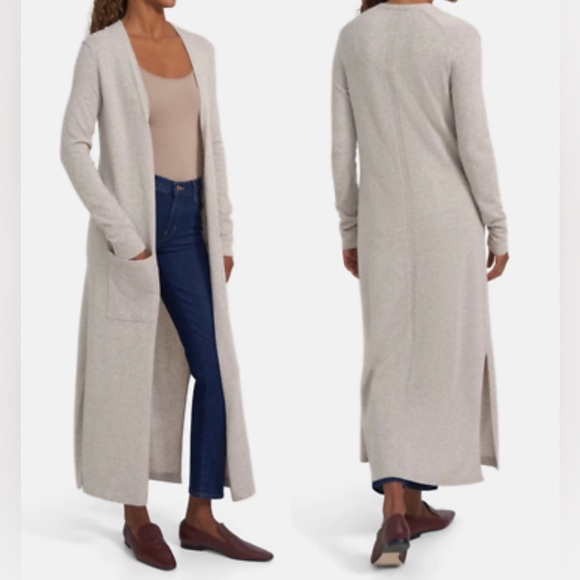 Theory Jackets & Blazers - Theory Beige Long Cardigan - Size S